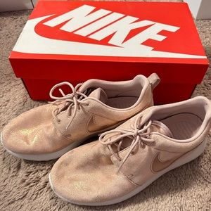 Nike running shoes- rose gold